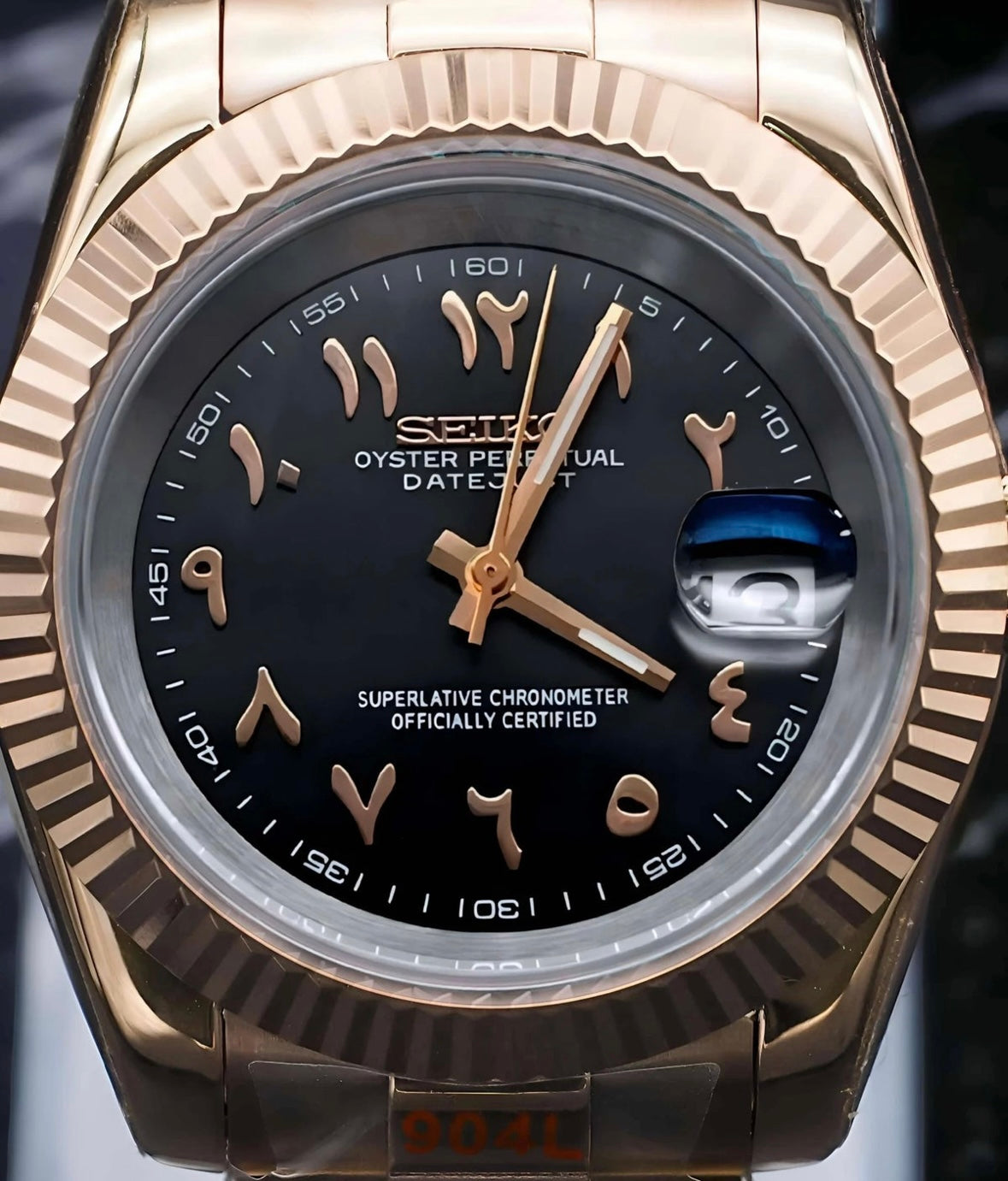 SikVivo “Golden Arabic” – Seiko NH35 Mod